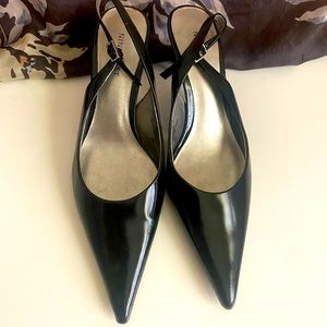 Nine West slingback kitten heels